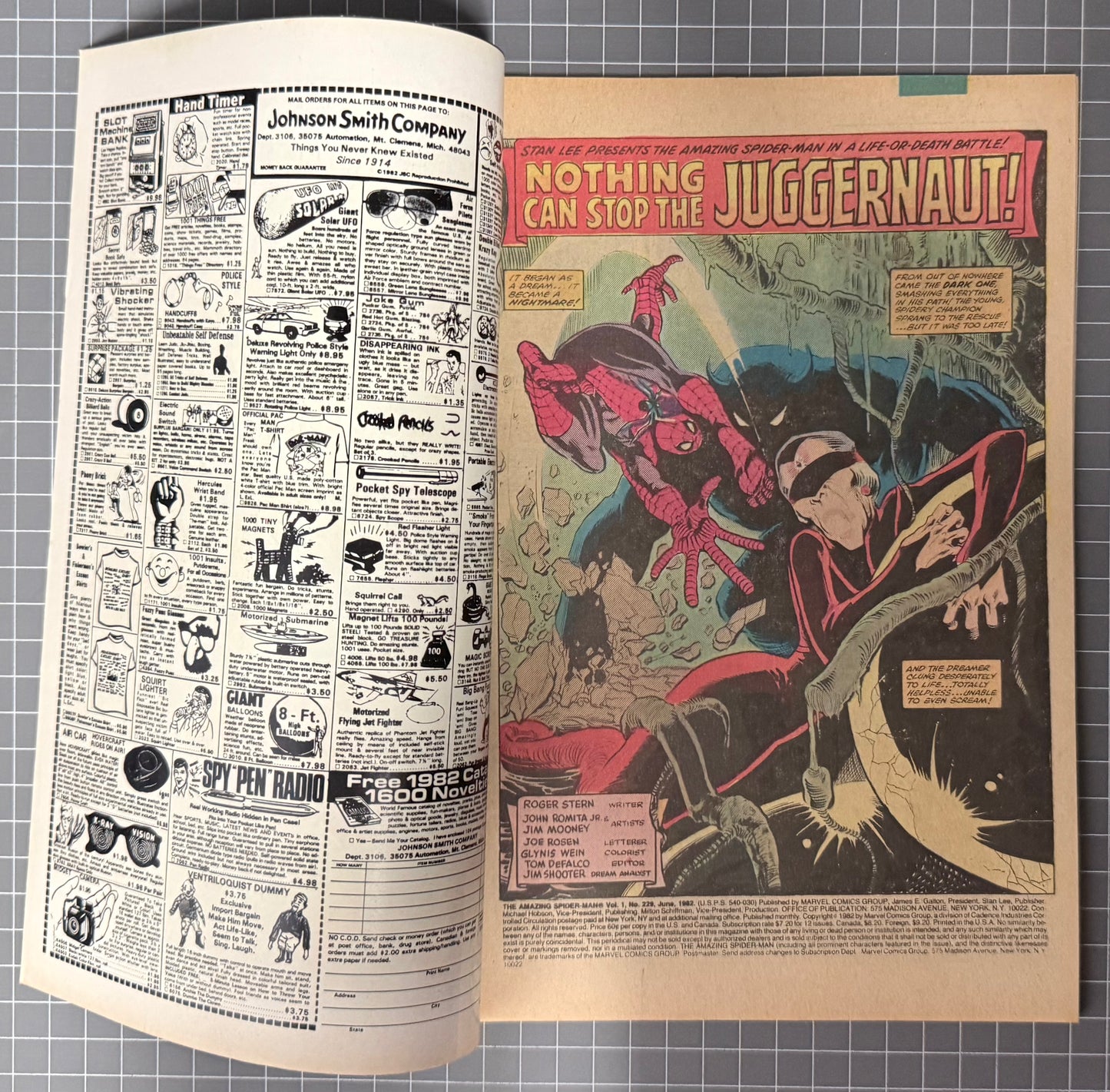 🔑 THE AMAZING SPIDER-MAN #229 [MARVEL COMICS] DIRECT 1982 VF-