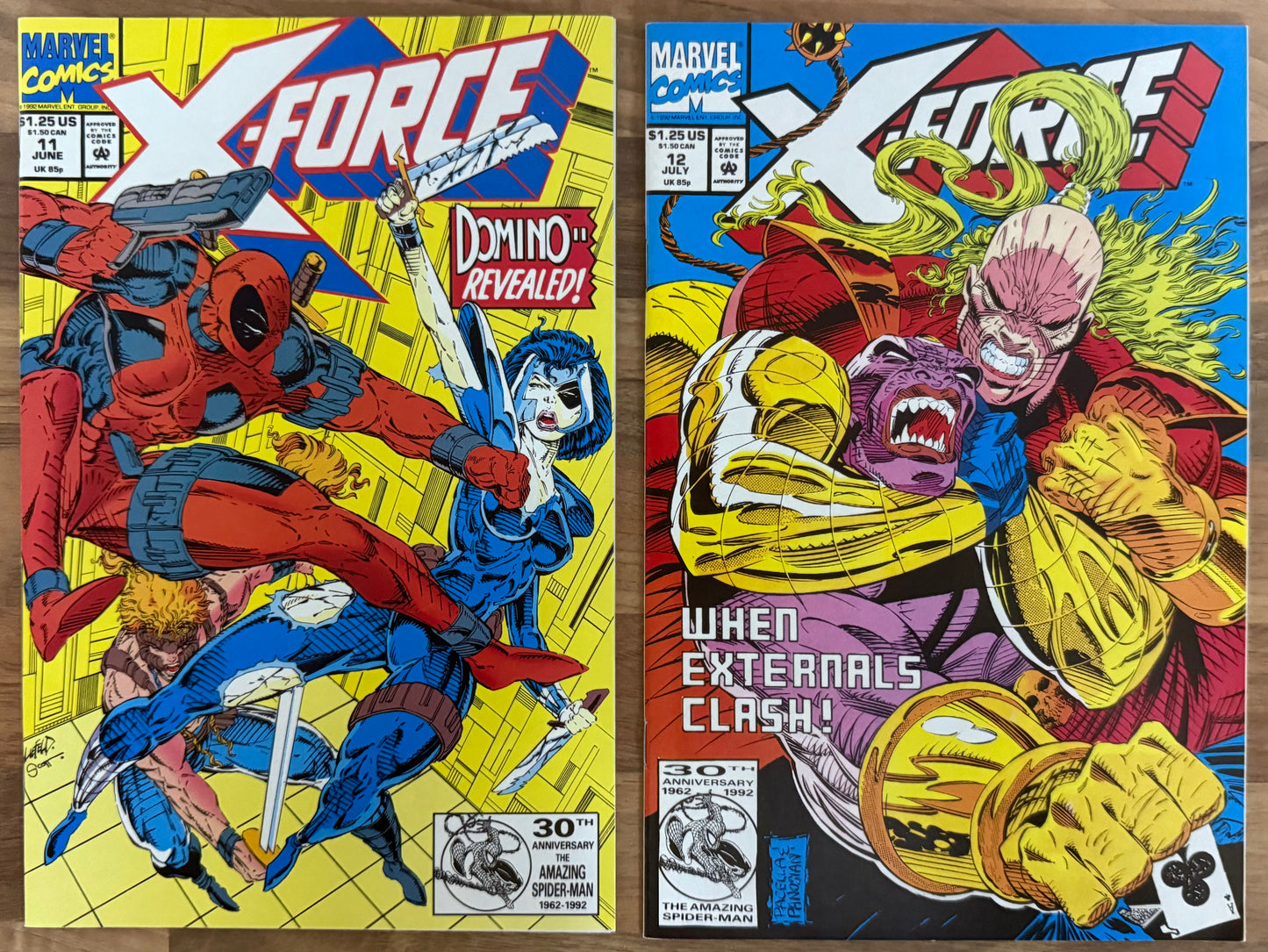 🔑 X-FORCE COMPLETE #1-12 [MARVEL] LOT 12 COMICS *DEADPOOL* 1991-1992 NM