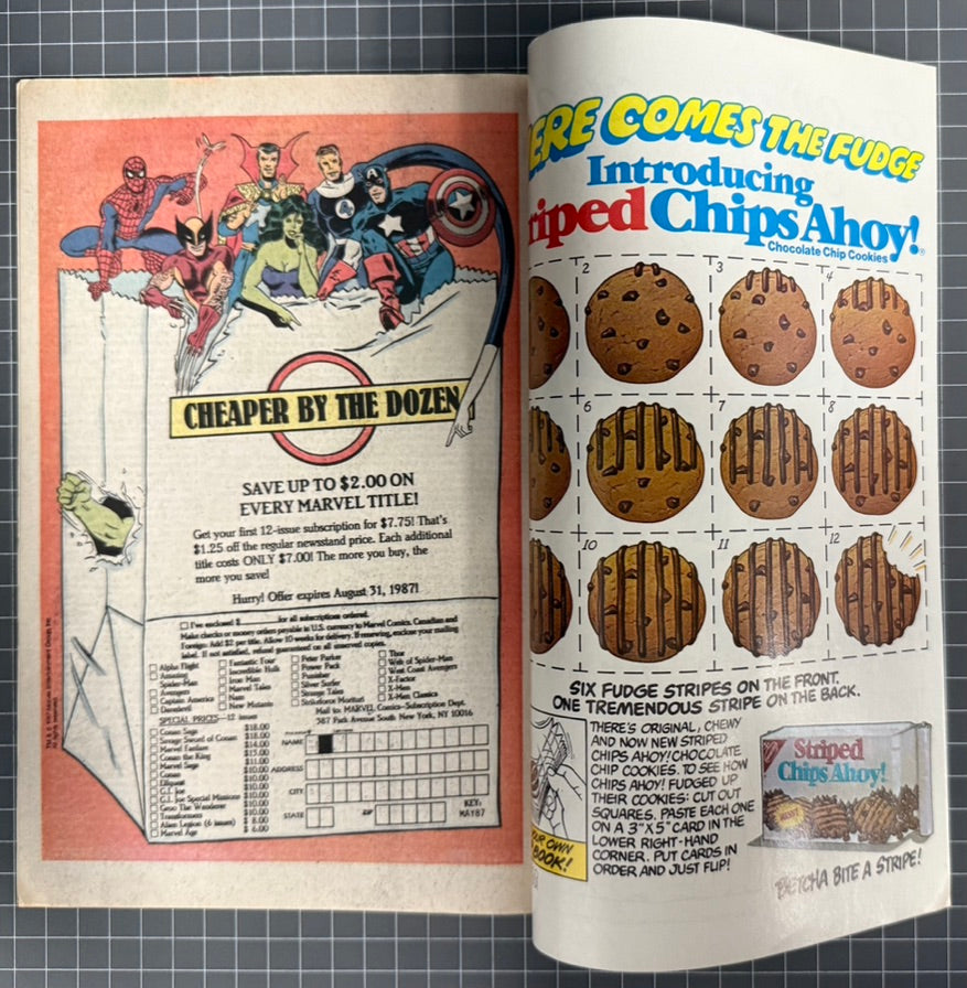 🔑 THE UNCANNY X-MEN #221 (MARVEL) DIRECT COMIC ***1ST MR SINISTER*** 1987 VF