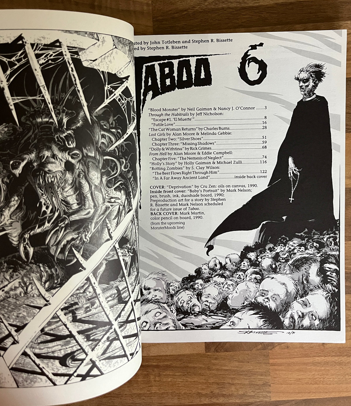 Taboo 6 - Stephen R Bissette, Spiderbaby + Original Tundra order form insert