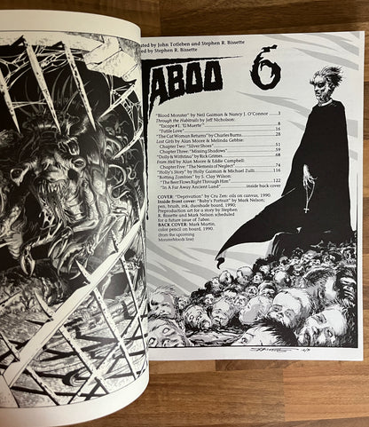 Taboo 6 - Stephen R Bissette, Spiderbaby + Original Tundra order form insert