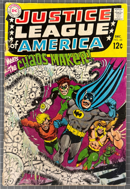 JUSTICE LEAGUE OF AMERICA #68 [DC COMICS] 1968 VG-