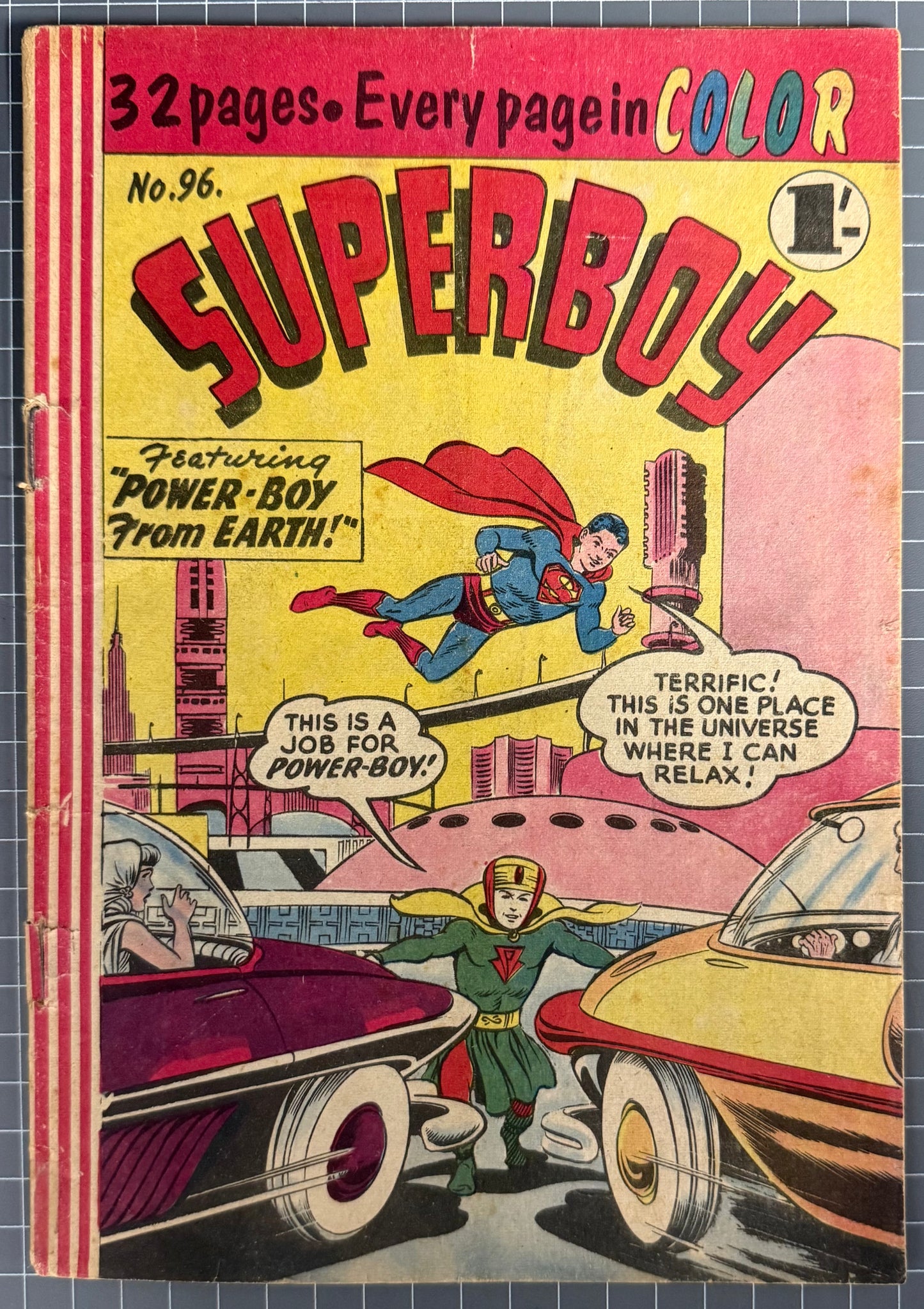 SUPERBOY #96 [COLOUR COMICS] AUSTRALIAN PRE-DECIMAL *SCARCE* 1957