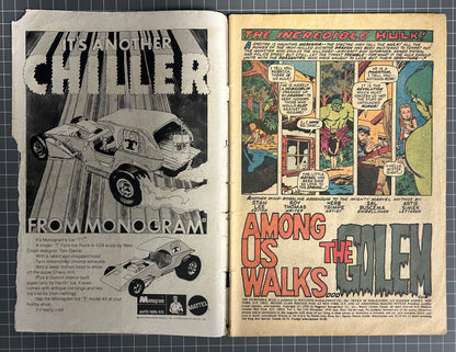 THE INCREDIBLE HULK #134 [MARVEL COMICS] DIRECT 1970 GD-