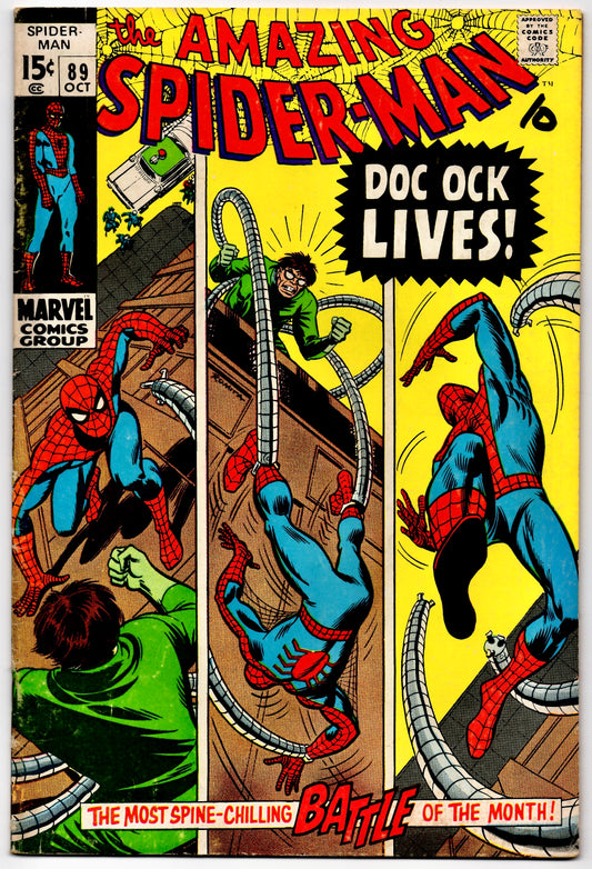THE AMAZING SPIDER-MAN #89 (MARVEL) COMIC 1970 *JOHN ROMITA SR.* FN