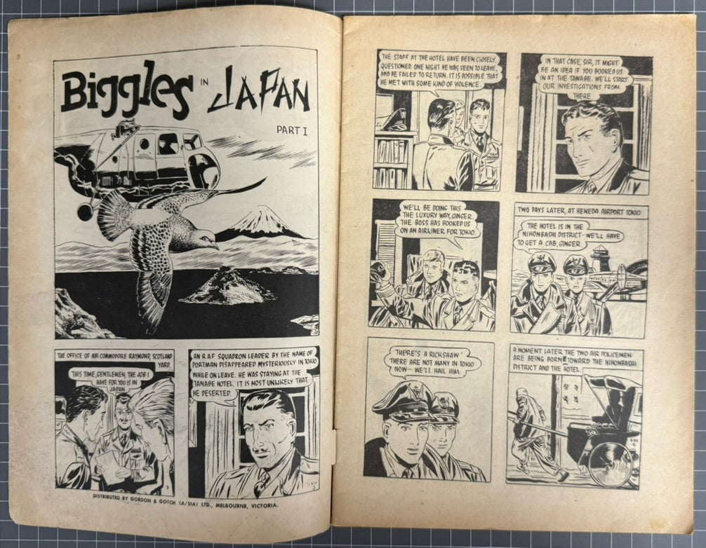 THE ADVENTURES OF BIGGLES #30 [ACTION COMICS] AUSTRALIAN *RARE* PRE-DECIMAL 1956