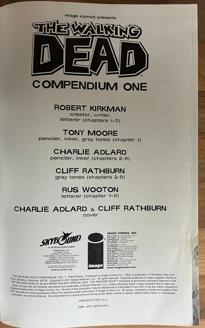 The Walking Dead Compendium One (1) - Kirkman, Adlard, Moore, Rathburn (TPB, 2011)