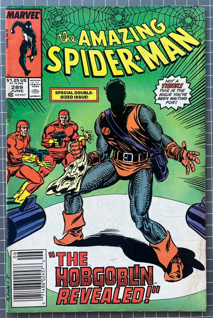 🔑 AMAZING SPIDER-MAN #289 [MARVEL COMICS] *1ST APP. 5TH HOBGOBLIN* 1987 VG/FN