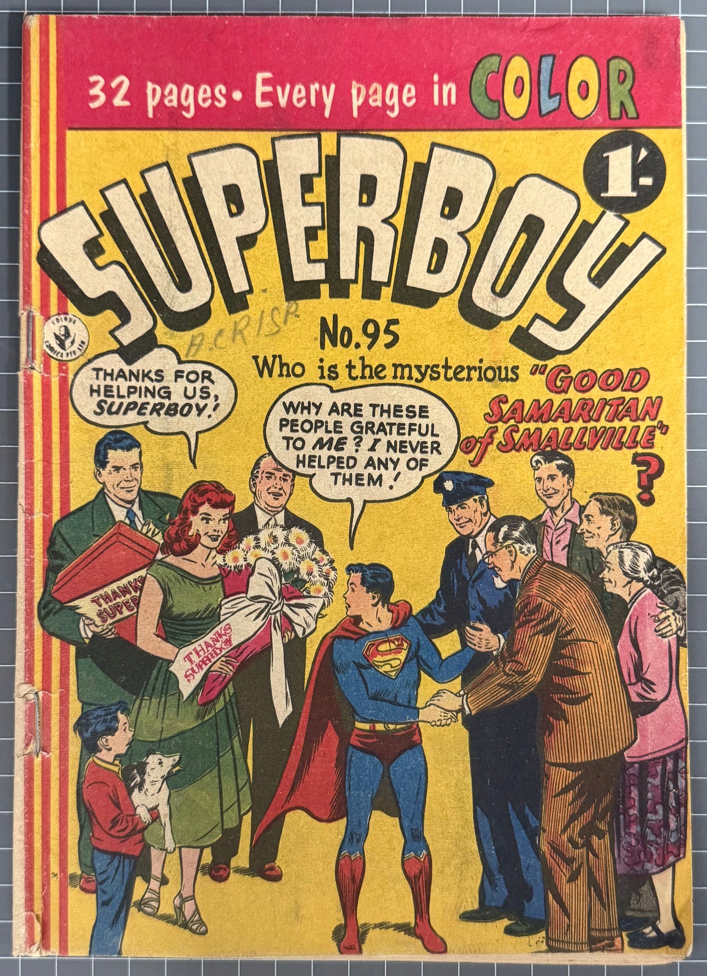 SUPERBOY #95 [COLOUR COMICS] AUSTRALIAN PRE-DECIMAL *SCARCE* 1957