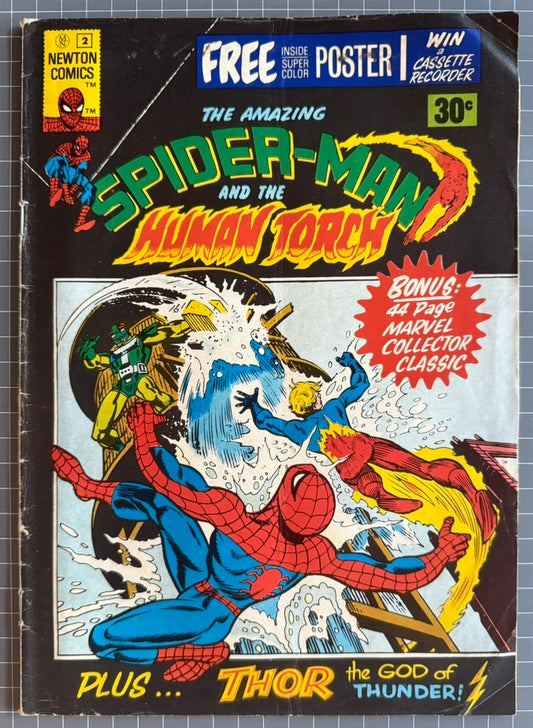 🔑 THE AMAZING SPIDER-MAN #2 [NEWTON COMICS] AUSTRALIAN MARVEL 1975
