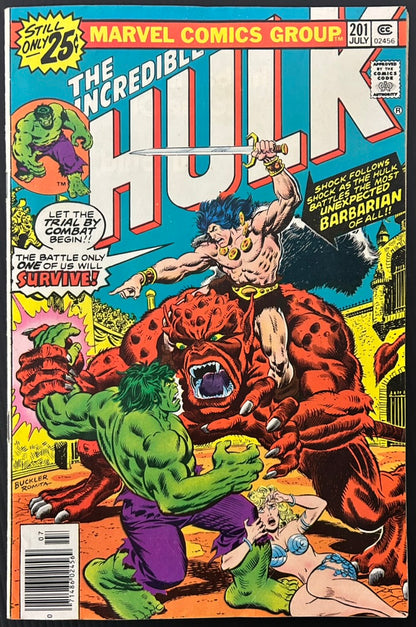 THE INCREDIBLE HULK #201 [MARVEL COMICS] NEWSSTAND 1976 FN+