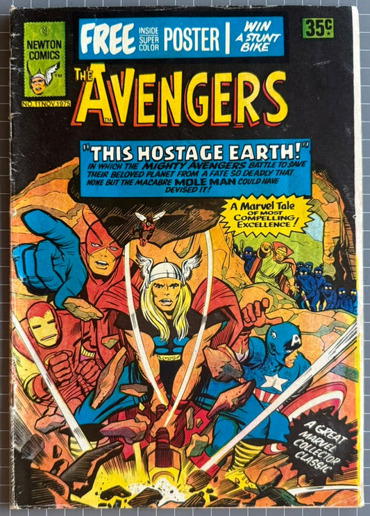 THE AVENGERS #11 [NEWTON COMICS] AUSTRALIAN MARVEL 1975