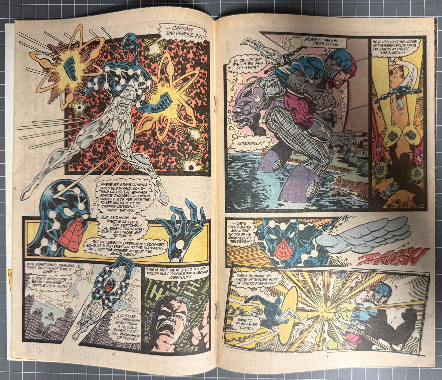 🔑 AMAZING SPIDER-MAN #329 [MARVEL COMICS] *1ST  APP. TRI-SENTINEL* 1990 FN-
