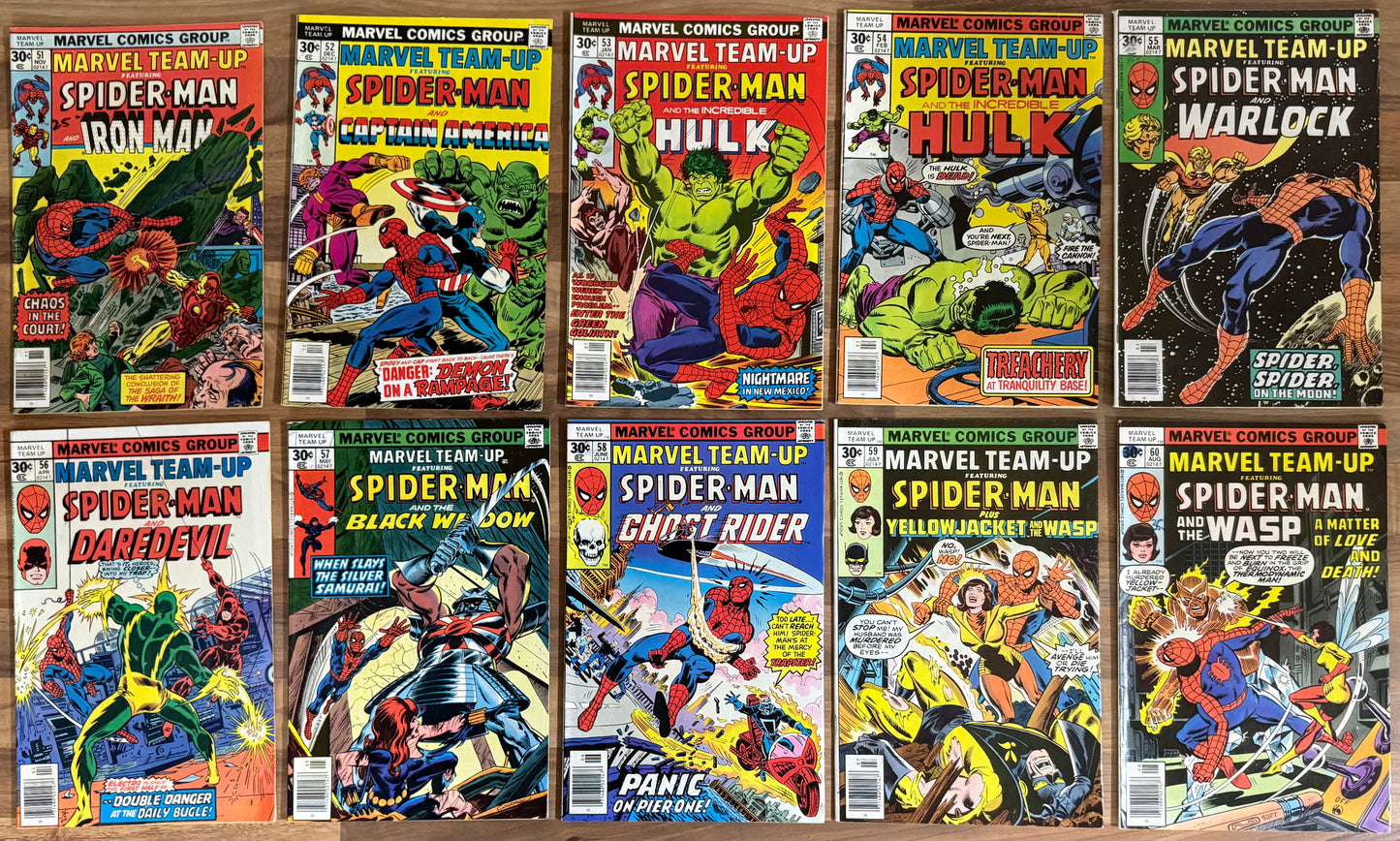 🔑 MARVEL TEAM-UP #1-150 + ANNUALS #1-7 COMPLETE SERIES 1972
