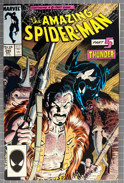 🔑 THE AMAZING SPIDER-MAN #294 [MARVEL COMICS] *KRAVEN'S LAST HUNT* 1987 FN/VF