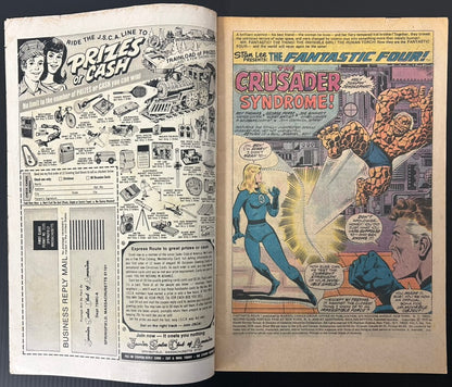 🔑 FANTASTIC FOUR #164 [MARVEL COMICS] *CRUSADER & FRANKIE RAYE DEBUT* 1975 GD/VG