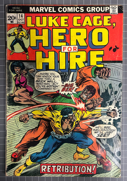 HERO FOR HIRE #14 [MARVEL COMICS] *LUKE CAGE* DIRECT 1973