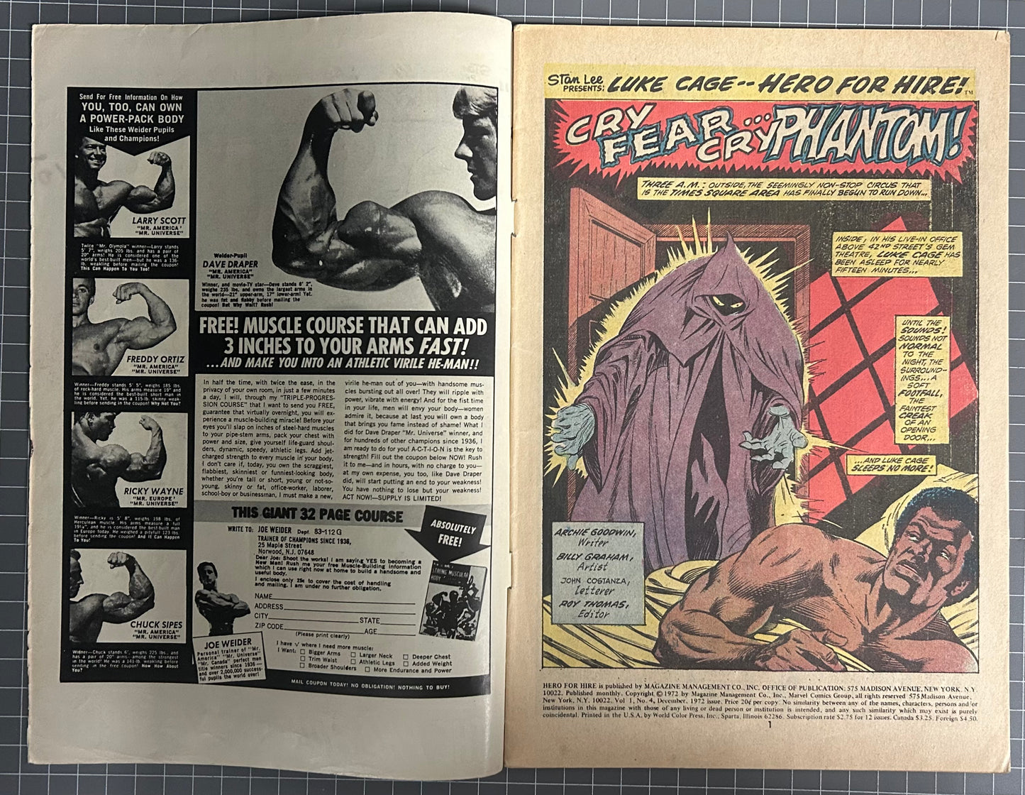HERO FOR HIRE #4 [MARVEL COMICS] DIRECT 1972