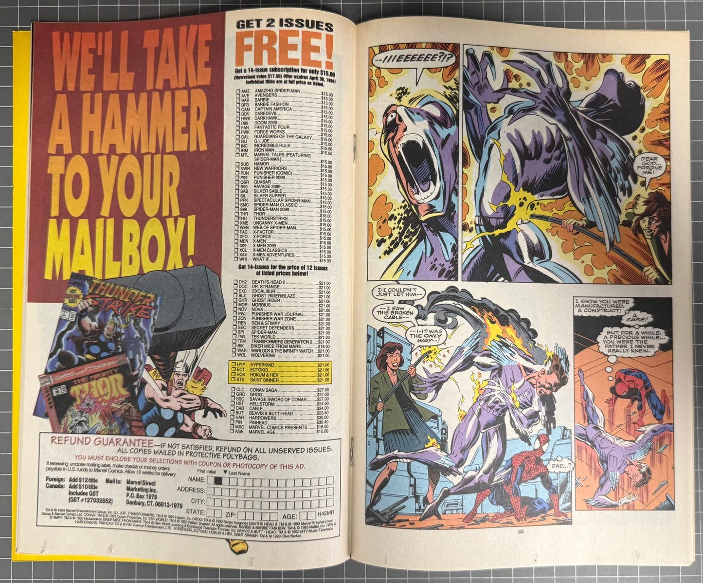 🔑 AMAZING SPIDER-MAN #388 [MARVEL COMICS] DIRECT 1994 VF-