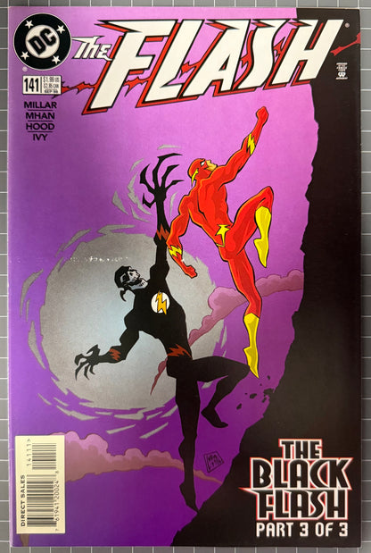 🔑 THE FLASH #141 [DC COMICS] DIRECT *1ST FULL APP. OF BLACK FLASH* 1998 FN/VF