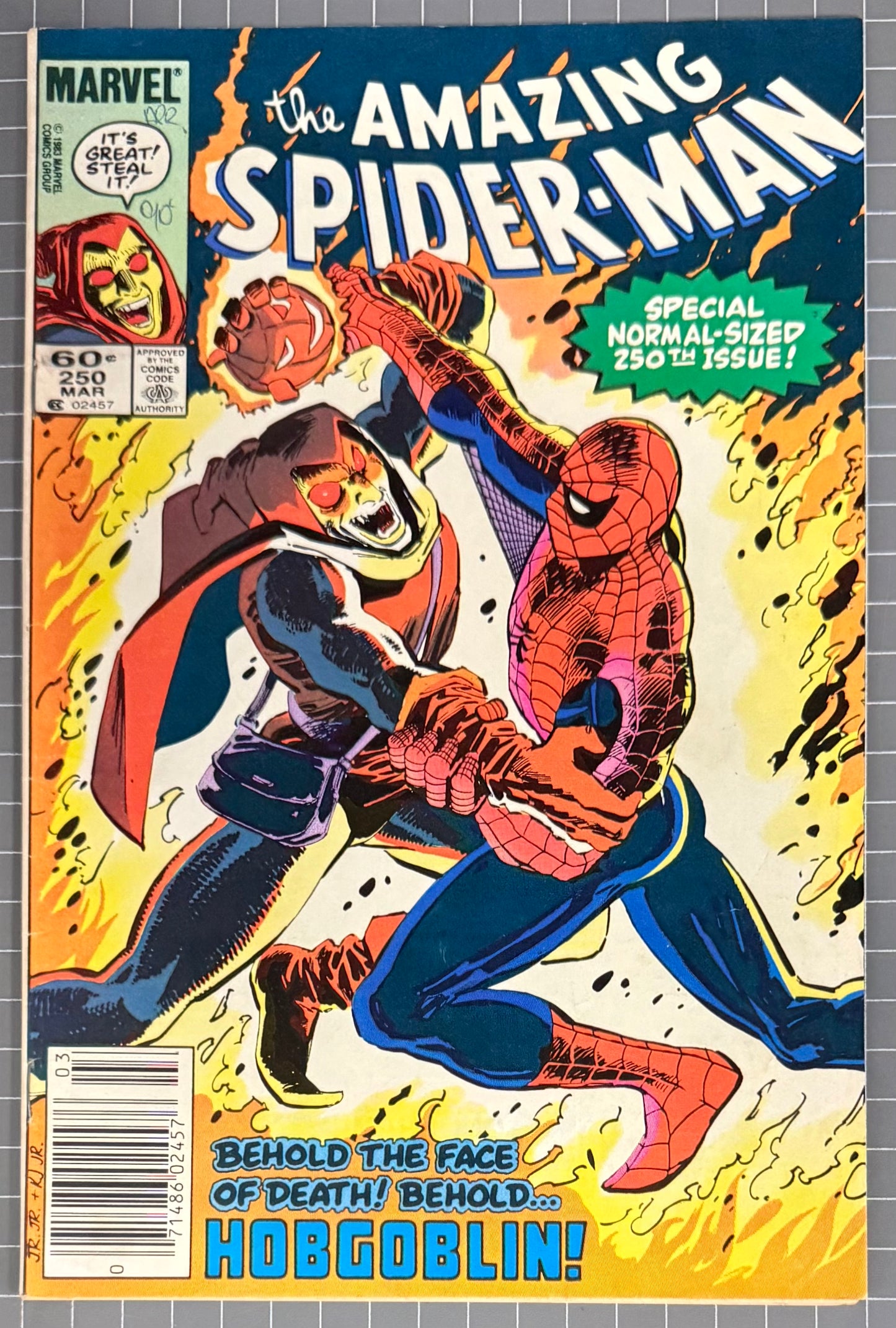 🔑 AMAZING SPIDER-MAN #250 [MARVEL COMICS] *COVER ART FT. HOBGOBLIN* 1984 FN/VF