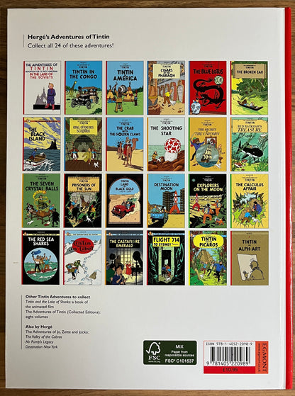 Adventures of Tintin: Tintin in the Congo by Herge Hardcover Book, Egmont, 2011 *SCARCE*