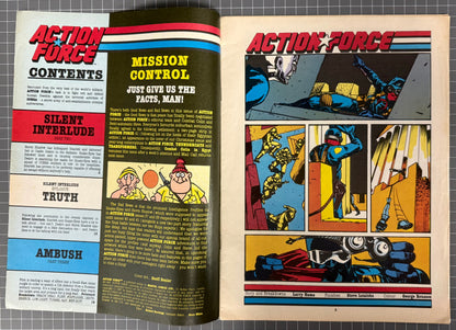🔑 ACTION FORCE #38: RISING STORM [MARVEL UK] MAGAZINE COMIC 1987 FN/VF