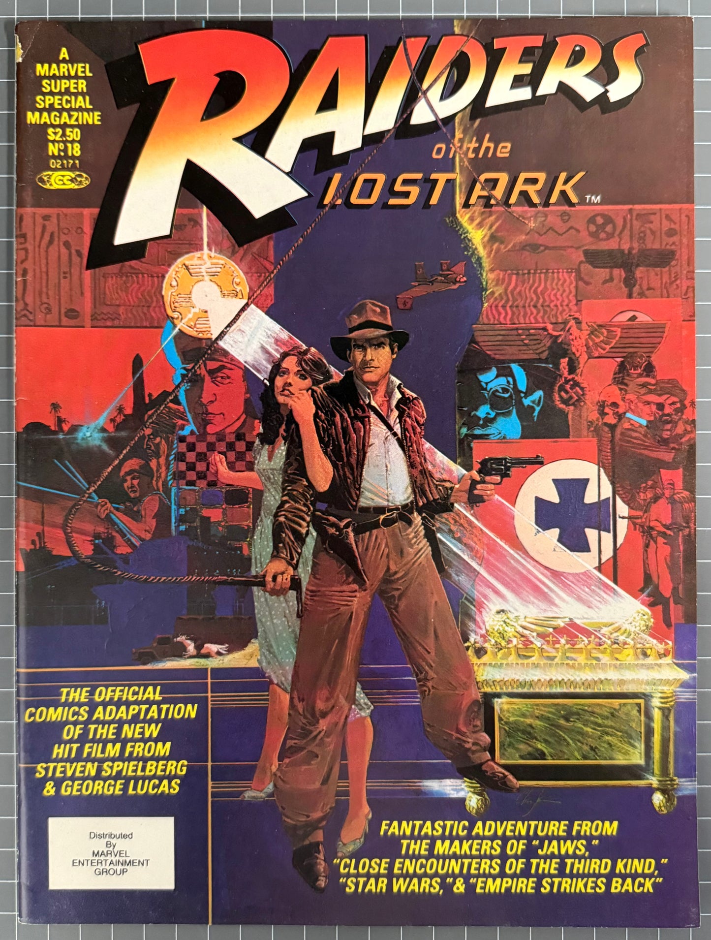 🔑 MARVEL SUPER SPECIAL #18: INDIANA JONES RAIDERS OF THE LOST ARK MAGAZINE 1981