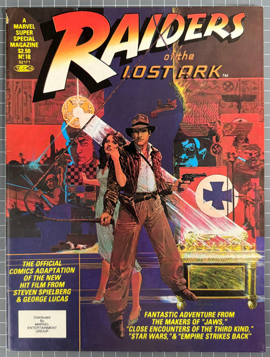 🔑 MARVEL SUPER SPECIAL #18: INDIANA JONES RAIDERS OF THE LOST ARK MAGAZINE 1981