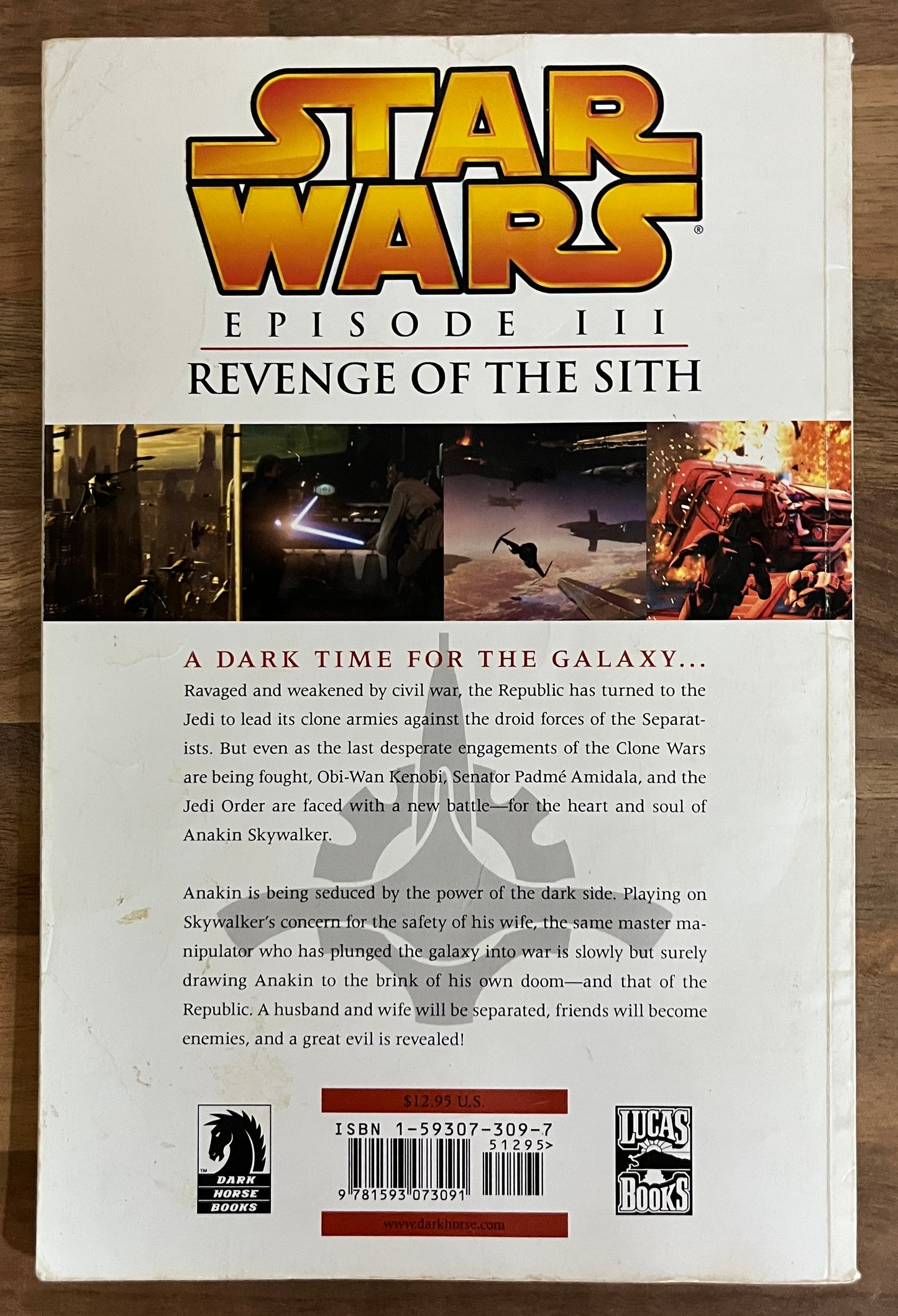 Star Wars: Episode III Revenge of the Sith, Graphic TPB 1st Print, 2005 Dark Horse