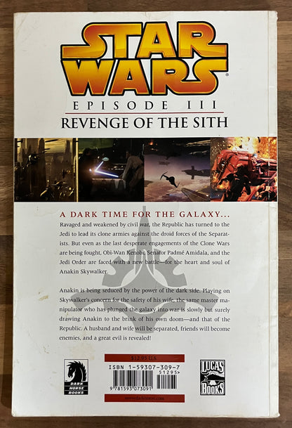 Star Wars: Episode III Revenge of the Sith, Graphic TPB 1st Print, 2005 Dark Horse