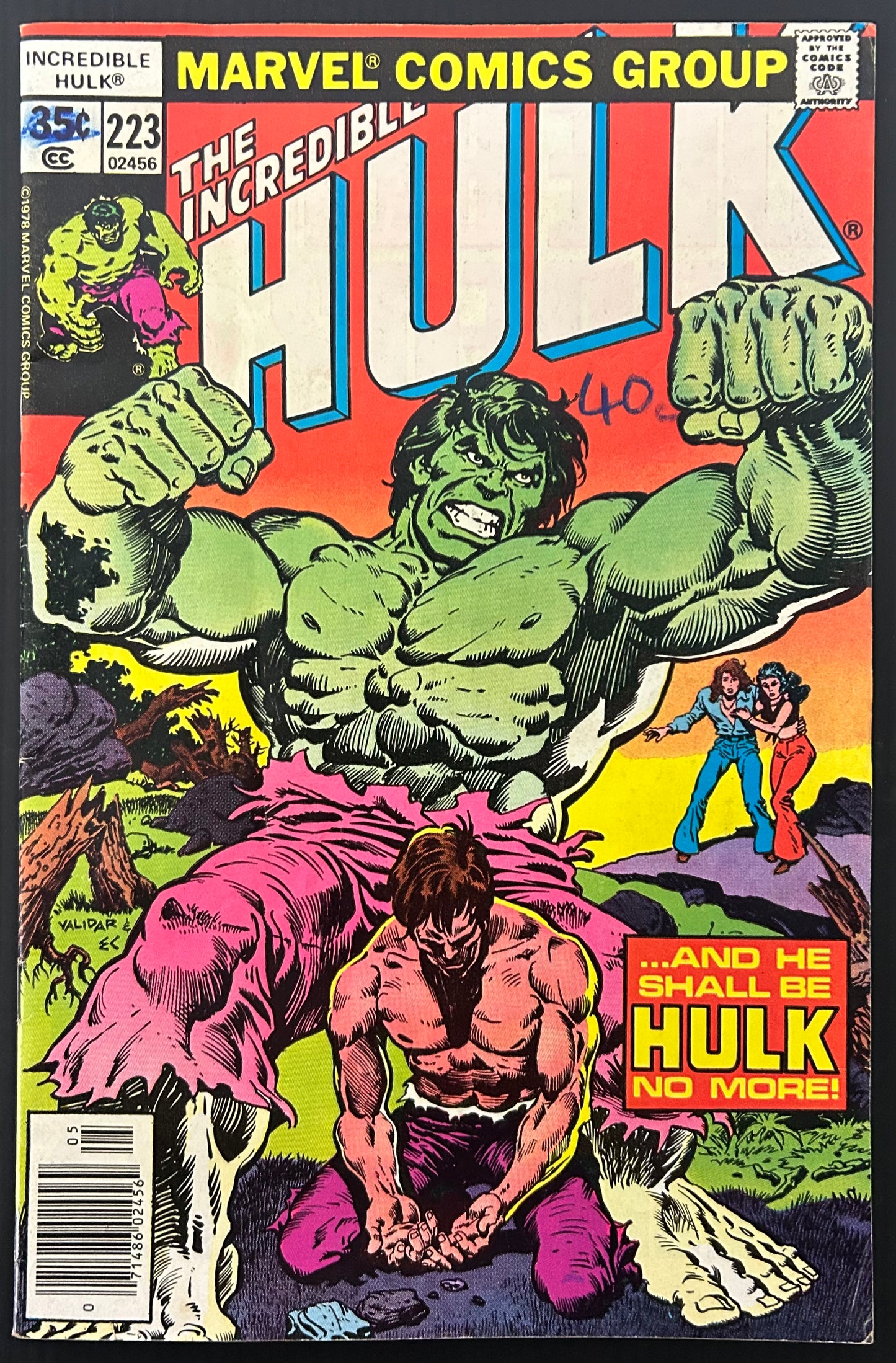 THE INCREDIBLE HULK #223 [MARVEL COMICS] NEWSSTAND 1978 VG/FN