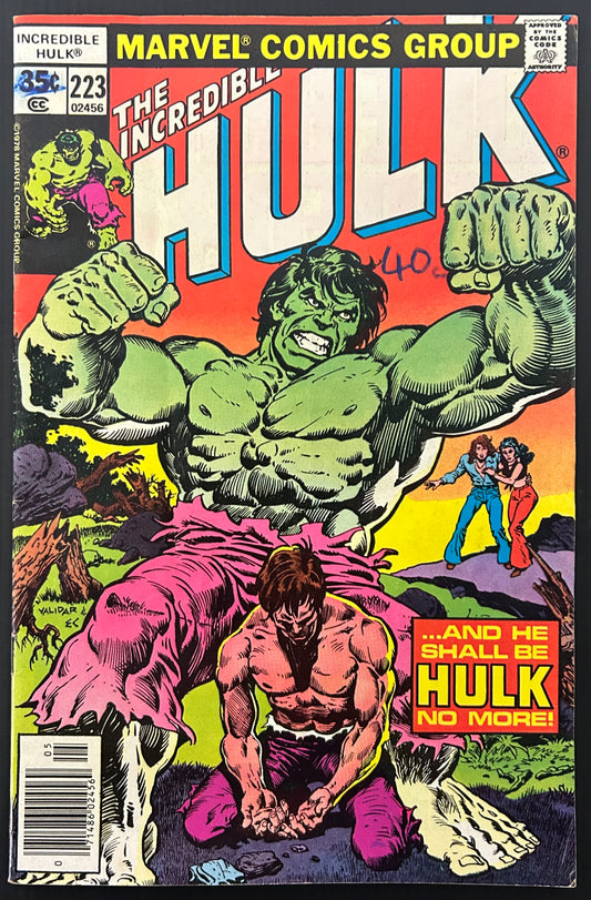 THE INCREDIBLE HULK #223 [MARVEL COMICS] NEWSSTAND 1978 VG/FN