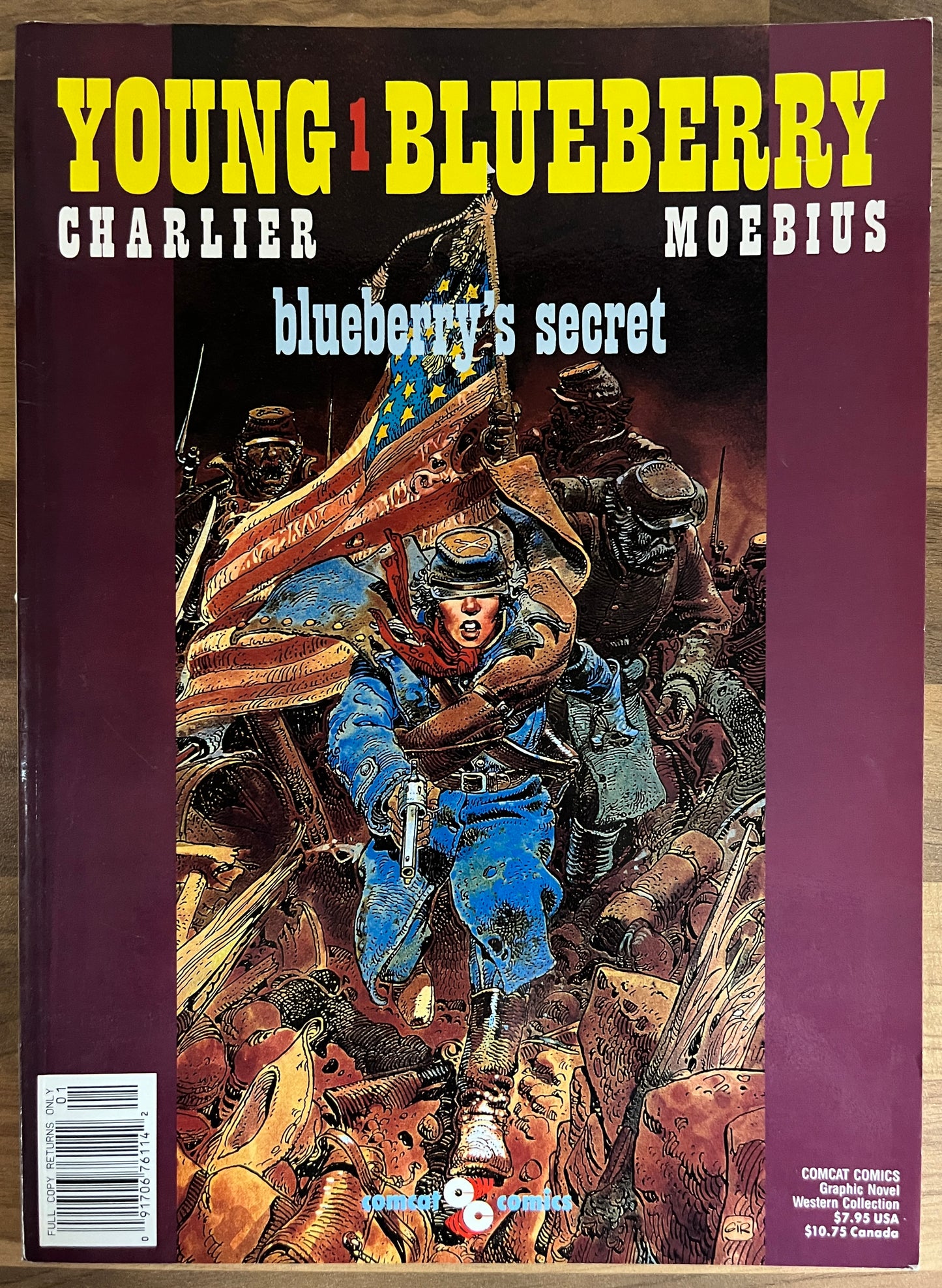 Young Blueberry, Volume 1: Blueberry's Secret by Charlier & Moebius, 1989, First Print