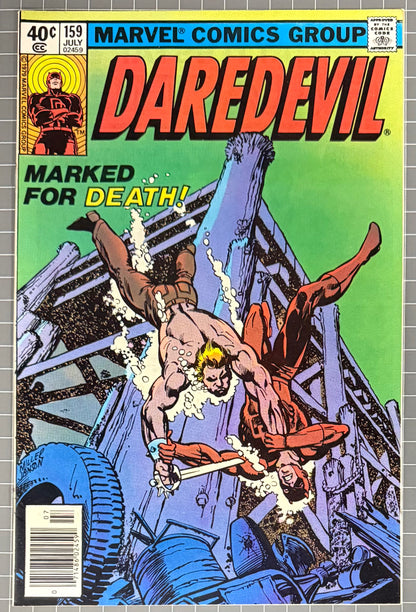 🔑 DAREDEVIL #159 [MARVEL COMICS] NEWSSTAND *COVER ART FRANK MILLER* 1979 VF/NM