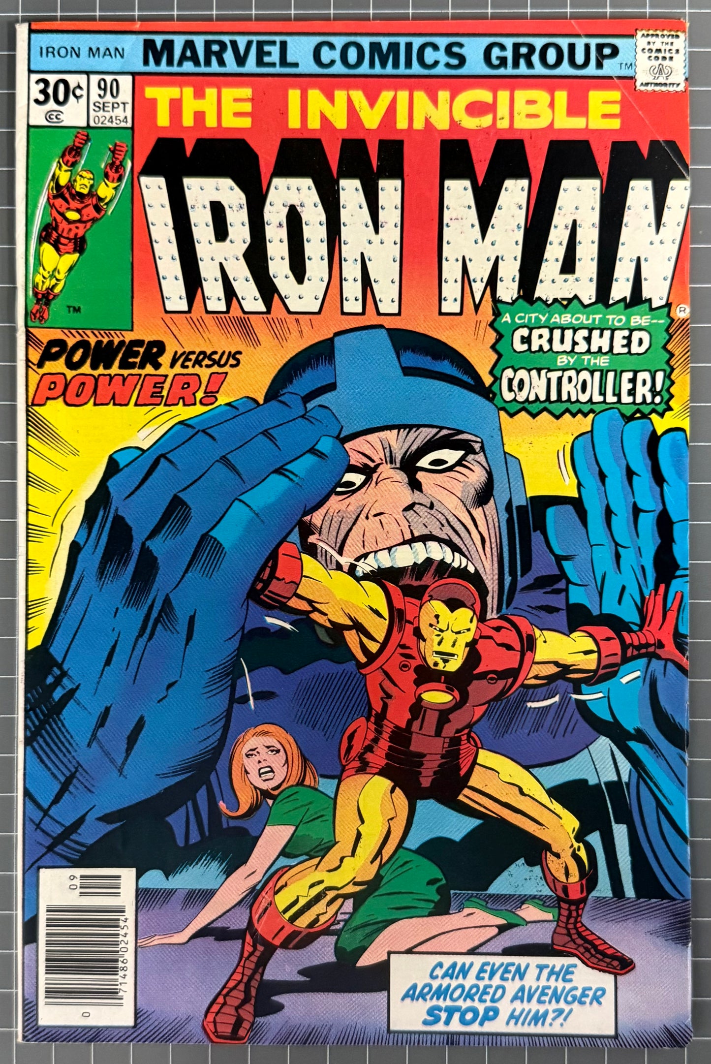 THE INVINCIBLE IRON MAN #90 [MARVEL COMICS] 1976 FN/VF