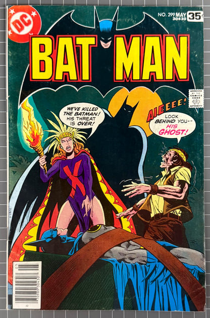 BATMAN #299 [DC COMICS] *JIM APARO COVER* 1978 FN/VF