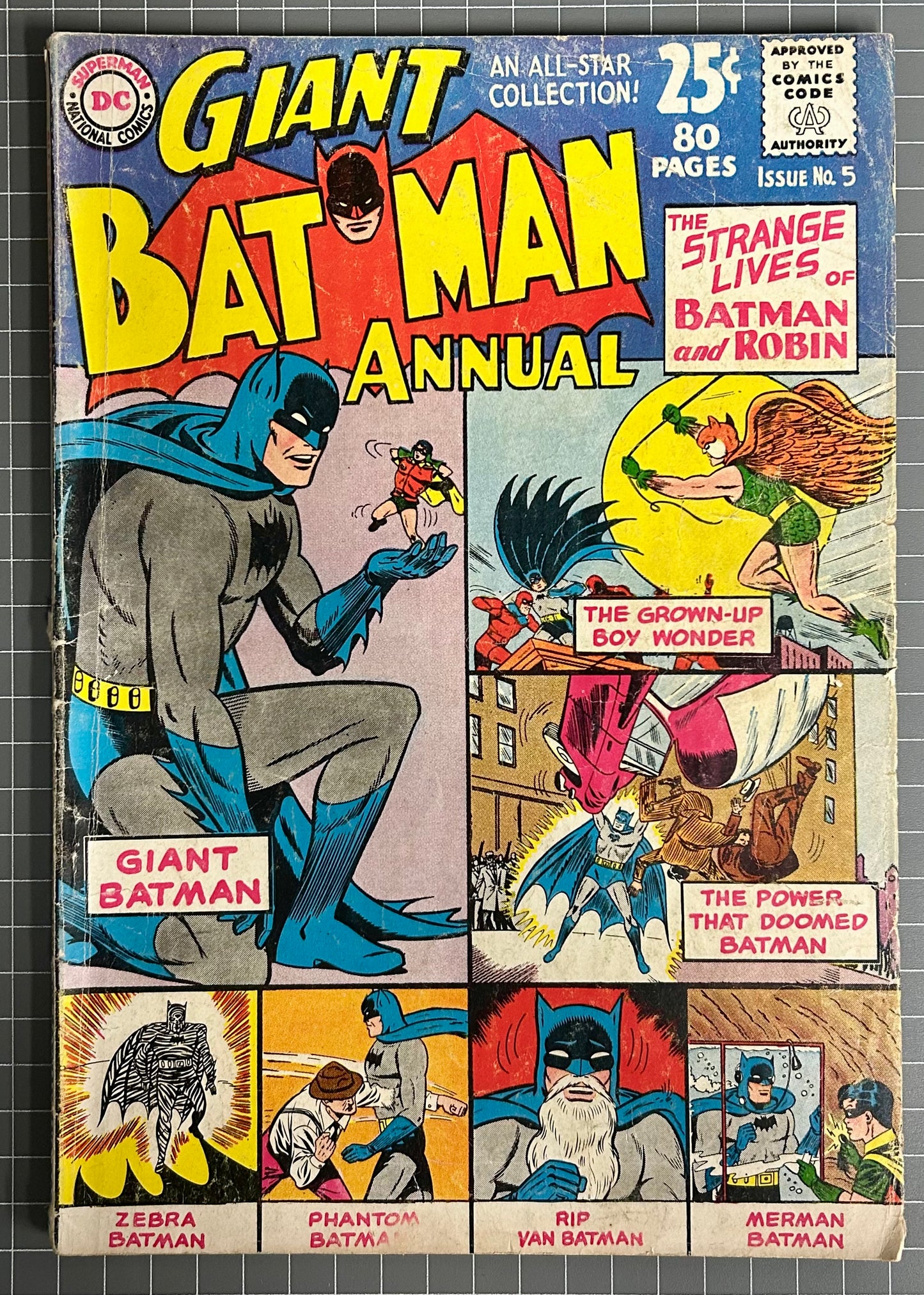 GIANT BATMAN ANNUAL #5 [DC COMICS] DIRECT 1963 GD/VG