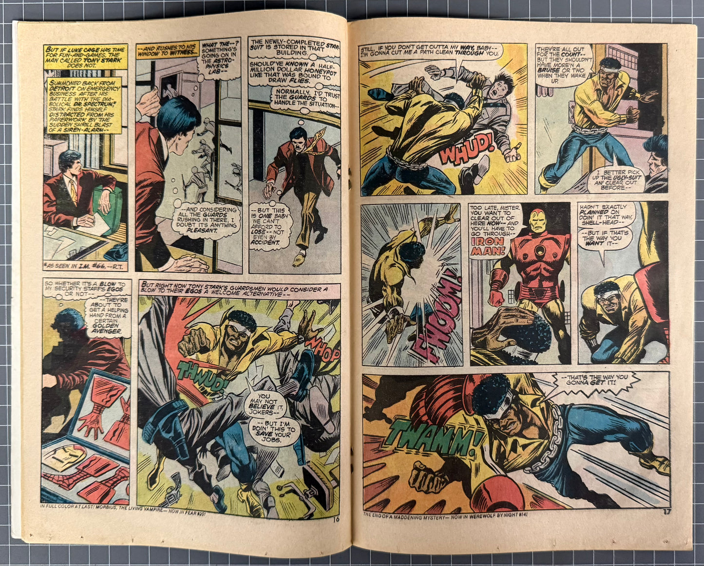 🔑 POWER MAN #17 [MARVEL COMICS] DIRECT *LUKE CAGE BECOMES POWER MAN* 1974 VG