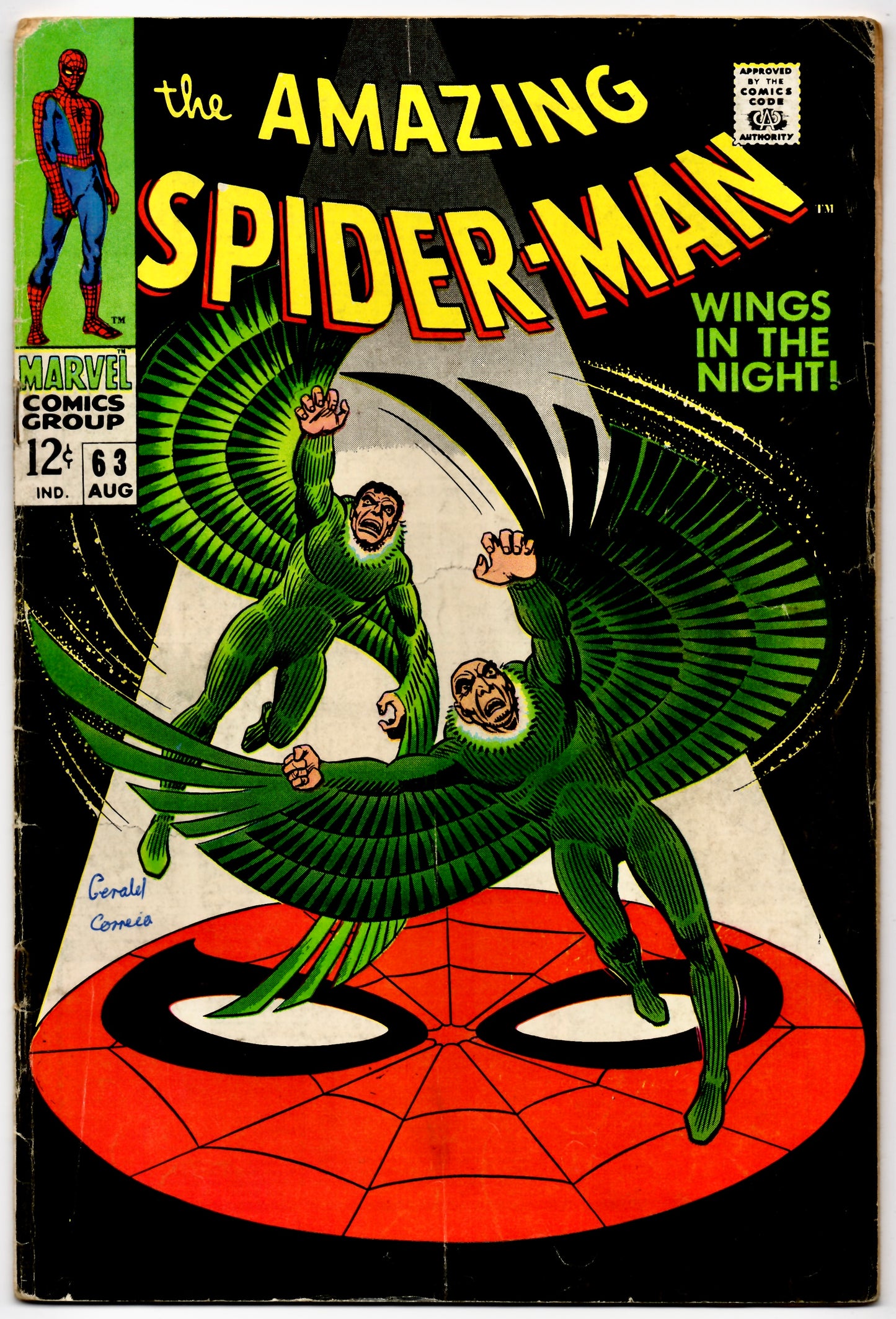 THE AMAZING SPIDER-MAN #63 (MARVEL) COMIC 1968 *JOHN ROMITA SR.* VG