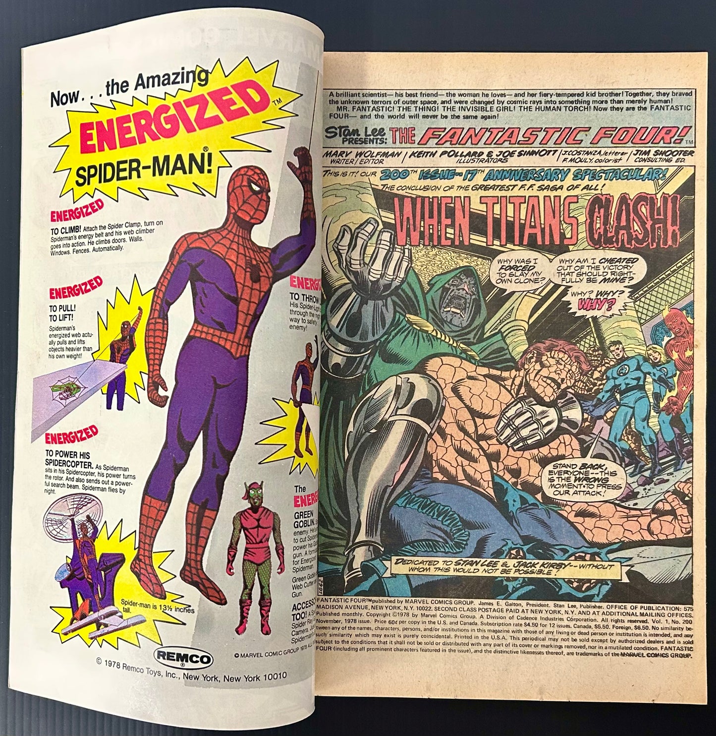 🔑 FANTASTIC FOUR #200 [MARVEL COMICS] NEWSSTAND *MILESTONE ISSUE* 1978 FN/VF