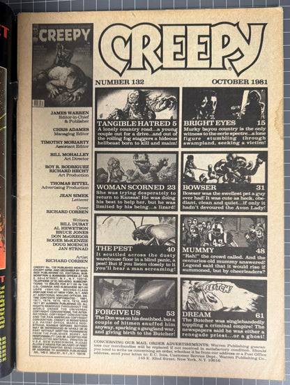 CREEPY #132 [WARREN] HORROR COMIC MAGAZINE 1981 VG