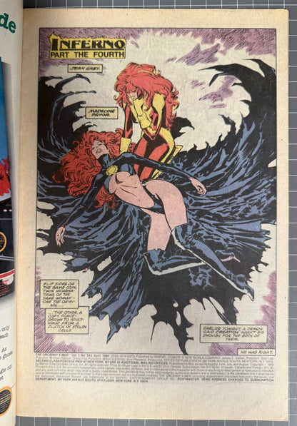 UNCANNY X-MEN #243 [MARVEL COMICS] DIRECT 1989 FN/VF