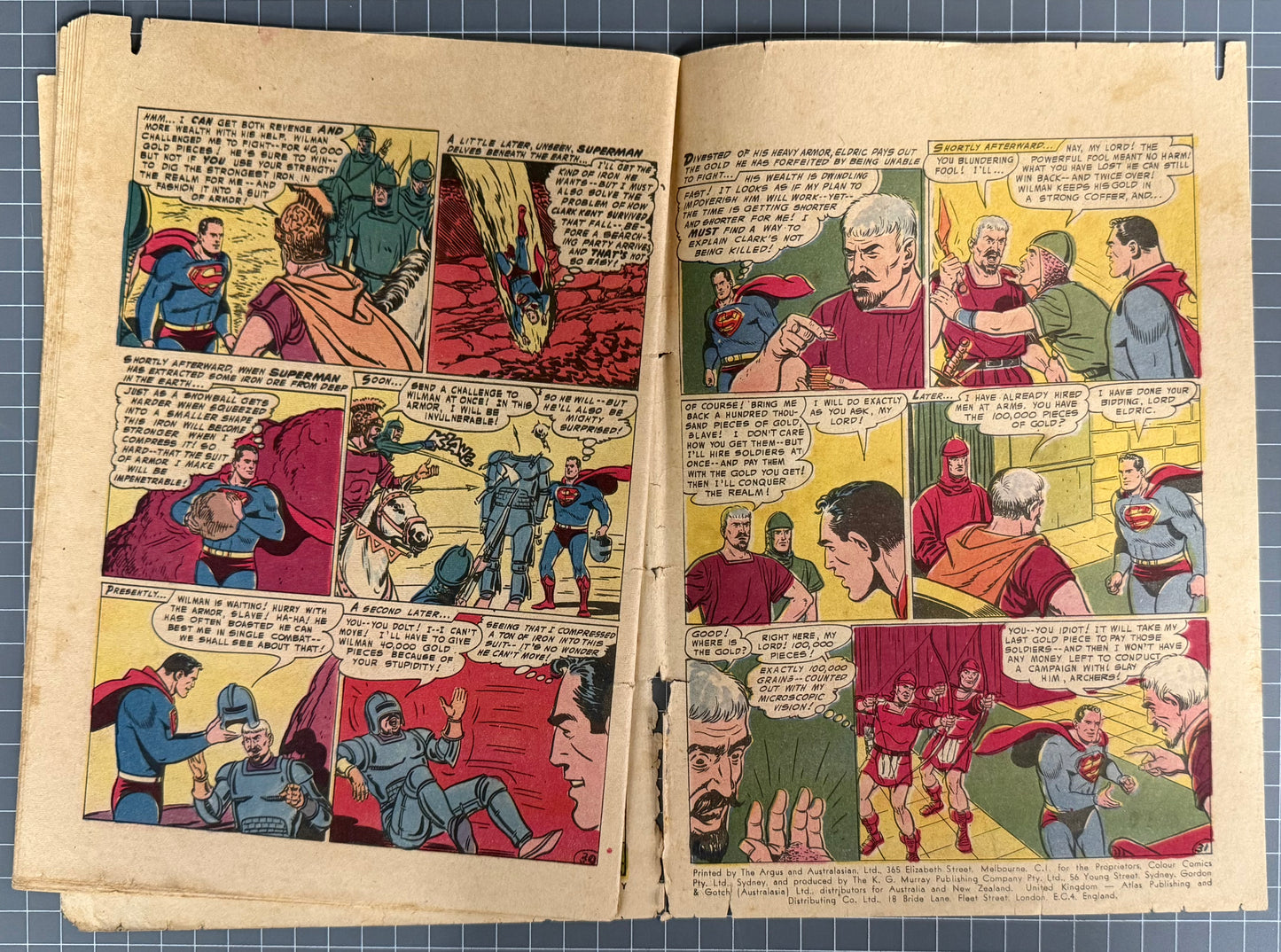 SUPERMAN #112 [COLOUR COMICS] AUSTRALIAN PRE-DECIMAL *SCARCE* 1956
