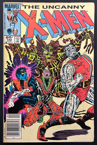 THE UNCANNY X-MEN #192 [MARVEL COMICS] 1985 VG/FN