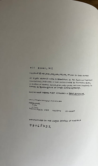JIMBO: ADVENTURES IN PARADISE - GARY PANTER, 1988 EDITION, RAW PANTHEON
