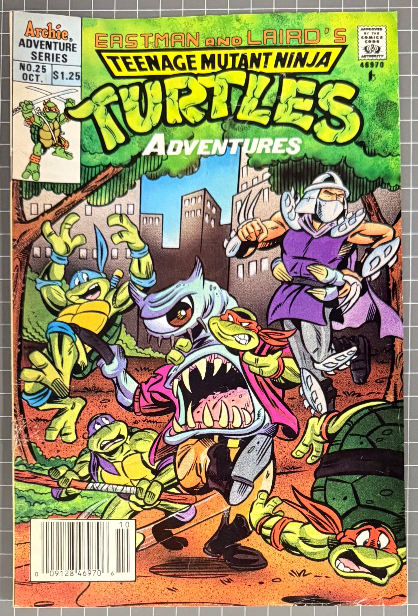 TEENAGE MUTANT NINJA TURTLES ADVENTURES #25 [ARCHIE] NEWSSTAND COMIC 1991 VG/FN