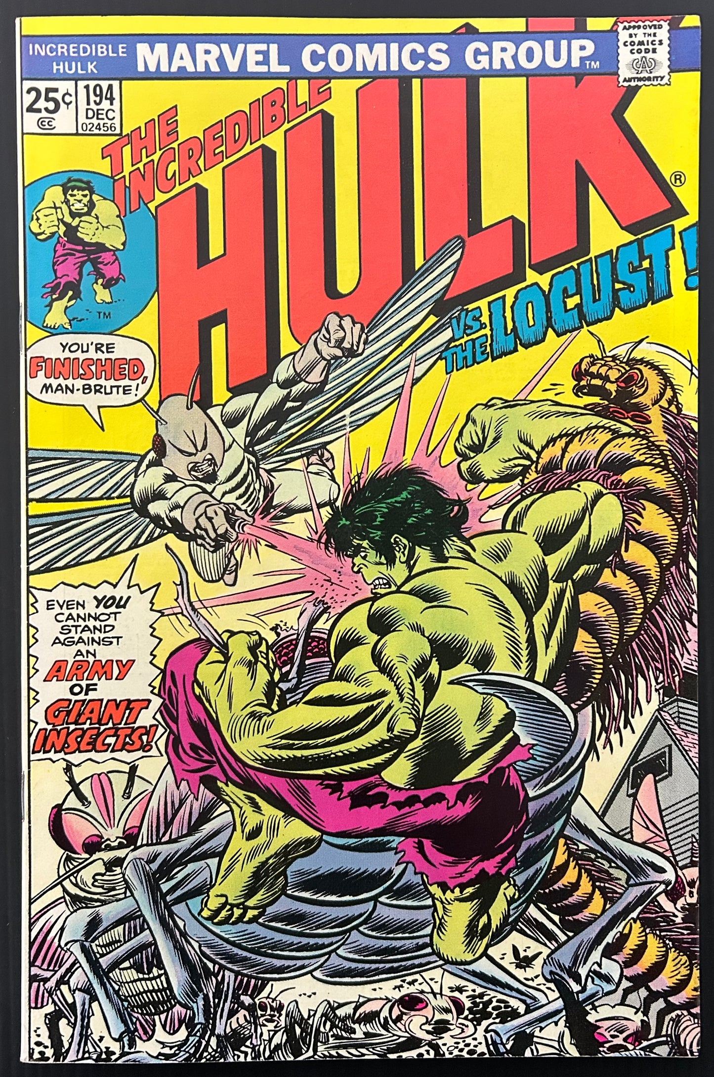 THE INCREDIBLE HULK #194 [MARVEL COMICS] DIRECT 1975 VF