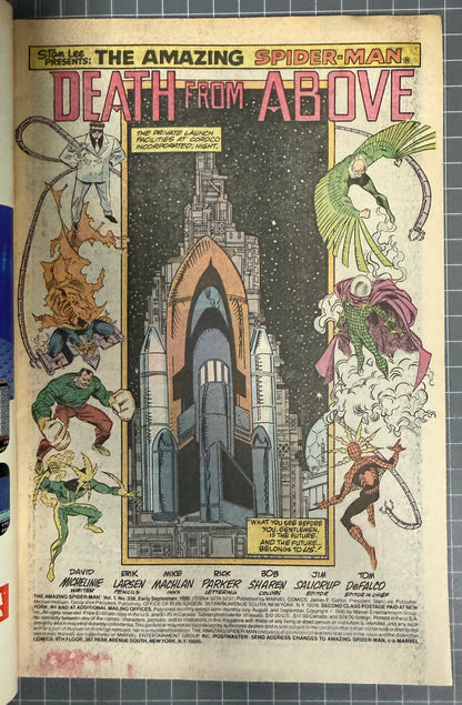 THE AMAZING SPIDER-MAN #338 [MARVEL COMICS] NEWSSTAND 1990 VG/FN