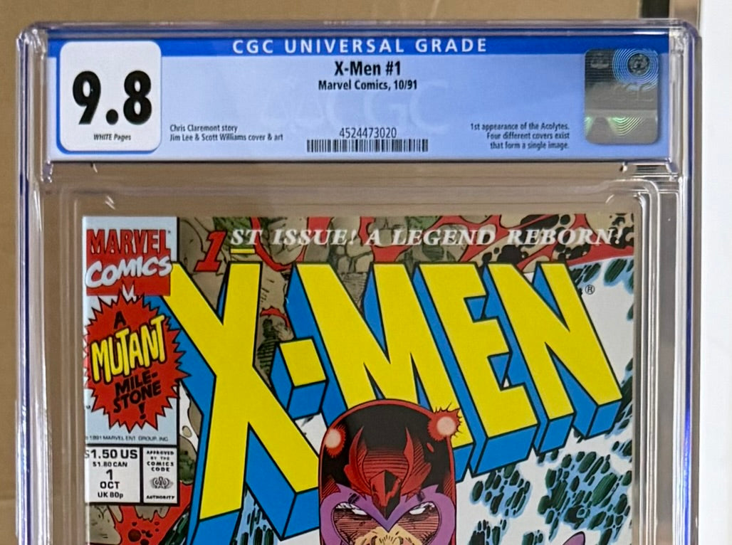 🔑 X-MEN #1 (COVER D) CGC 9.8 [MARVEL COMICS] DIRECT *1ST APP. ACOLYTES* 1991